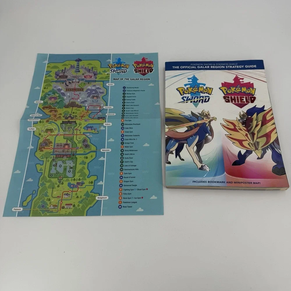 Pokémon Sword and Pokémon Shield Official Galar Region Strategy Guide Poster